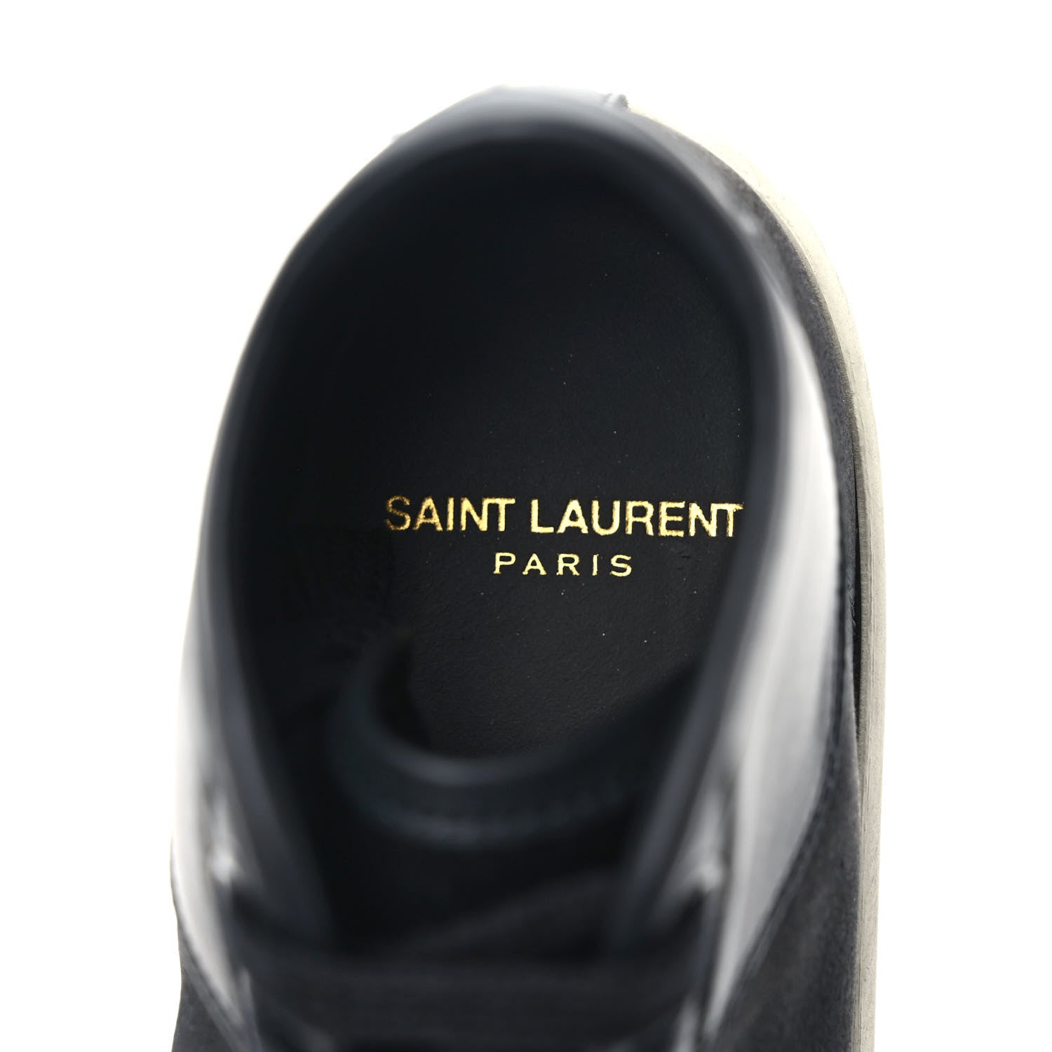Saint Laurent Satin Womens High Top Sneakers 36 Black 8 of 9