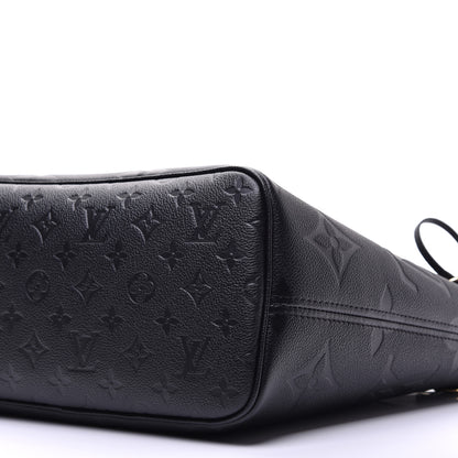 Louis Vuitton Empreinte Monogram Giant Neverfull MM Black 8 of 9