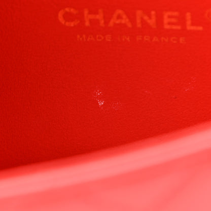 Chanel Lambskin Quilted Mini Rectangular Flap Red 8 of 17