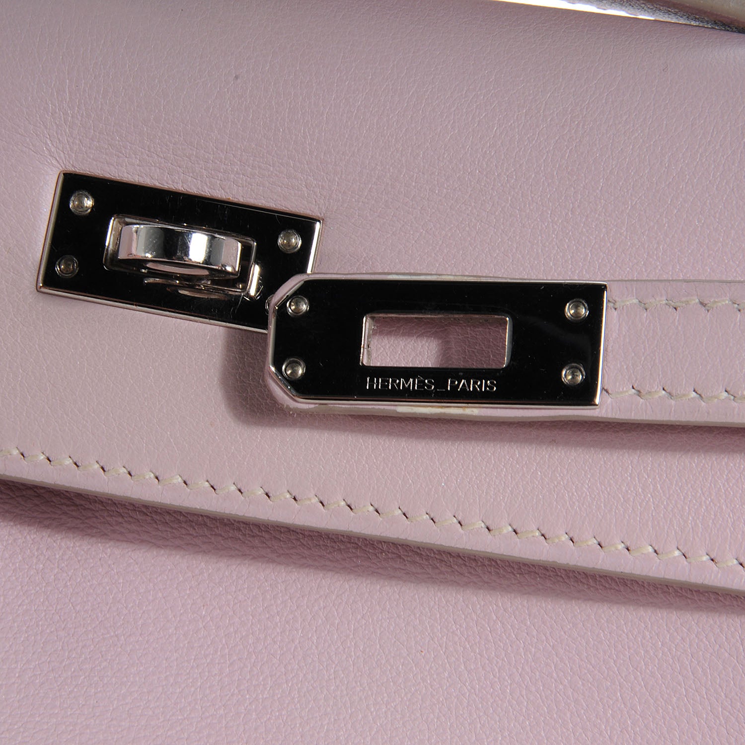 Hermes Swift Kelly Pochette Clutch Rose Dragee 6 of 10