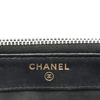 Chanel Caviar Quilted CC Filigree Clutch With Chain Black 6 of 13