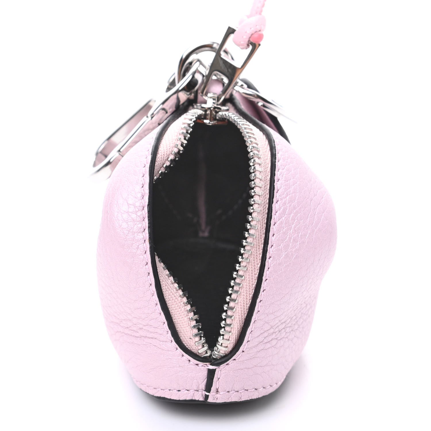 Loewe Calfskin Mouse Coin Pouch Bag Charm Key Holder Pink 4 of 5