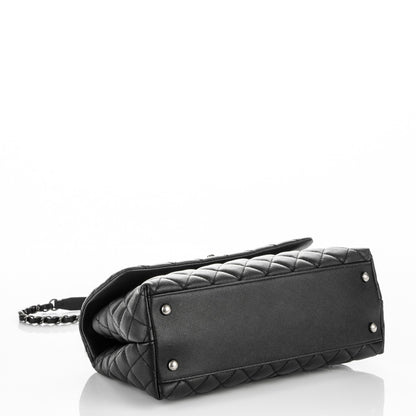 Chanel Caviar Quilted Small Coco Handle Flap Black 4 of 7