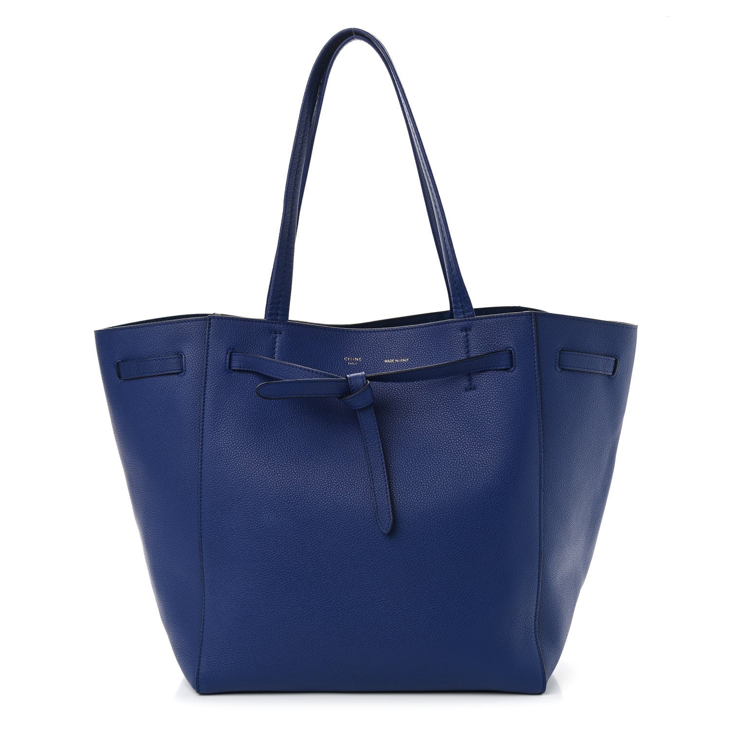 Celine Soft Grained Calfskin Small Belt Cabas Phantom Indigo 1 of 9