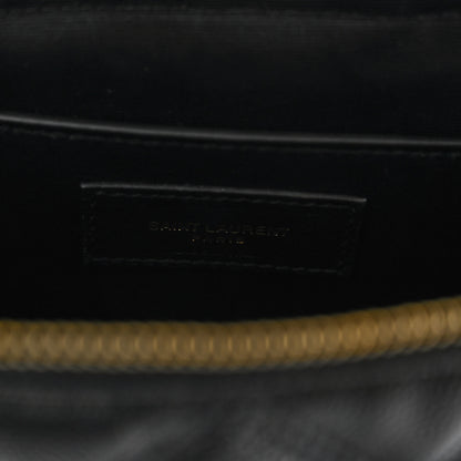 Saint Laurent Grain de Poudre Quilted 80's Vanity Bag Black 6 of 9
