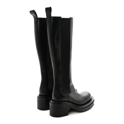 Bottega Veneta Calfskin The Lug Chelsea 30/70mm Tall Boots 36.5 Black 5 of 7