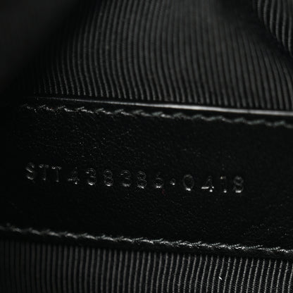 Saint Laurent Calfskin Matelasse Monogram Key Pouch Light Taupe 6 of 7
