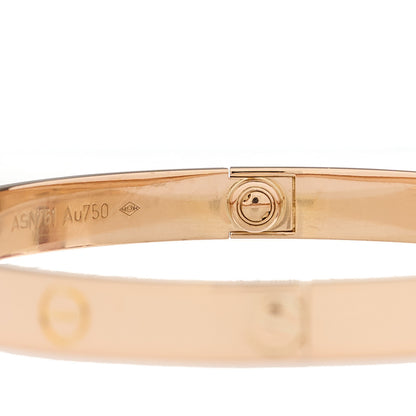 Cartier 18K Pink Gold LOVE Bracelet 19 5 of 7