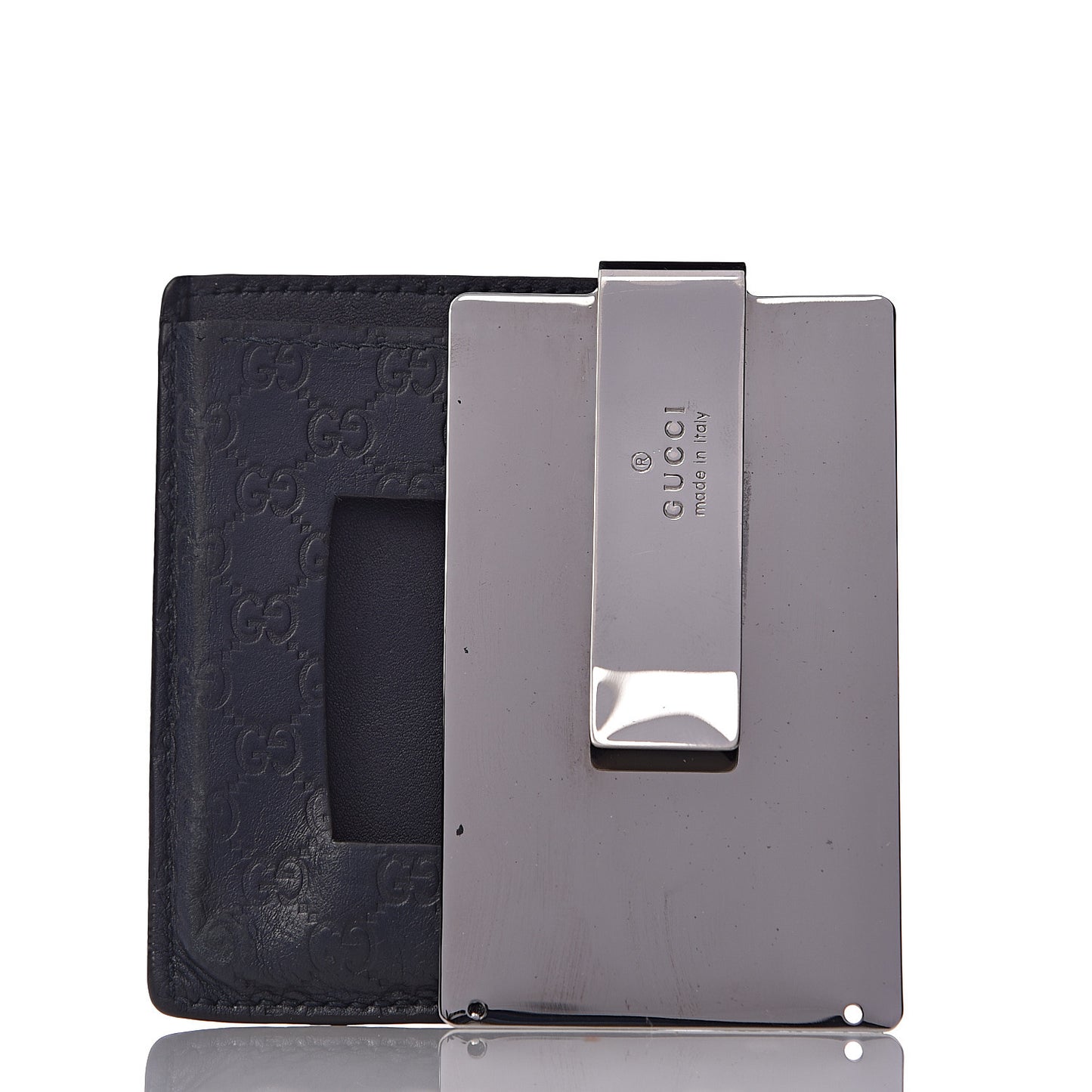 Guccissima Money Clip Navy