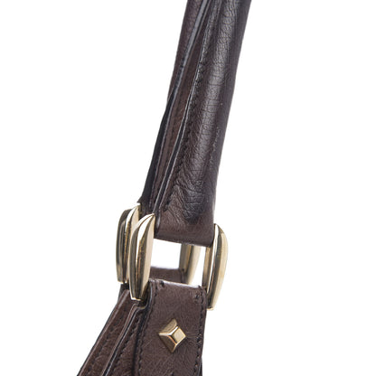 Gucci Ostrich Large Bardot Shoulder Bag Brown 10 of 12