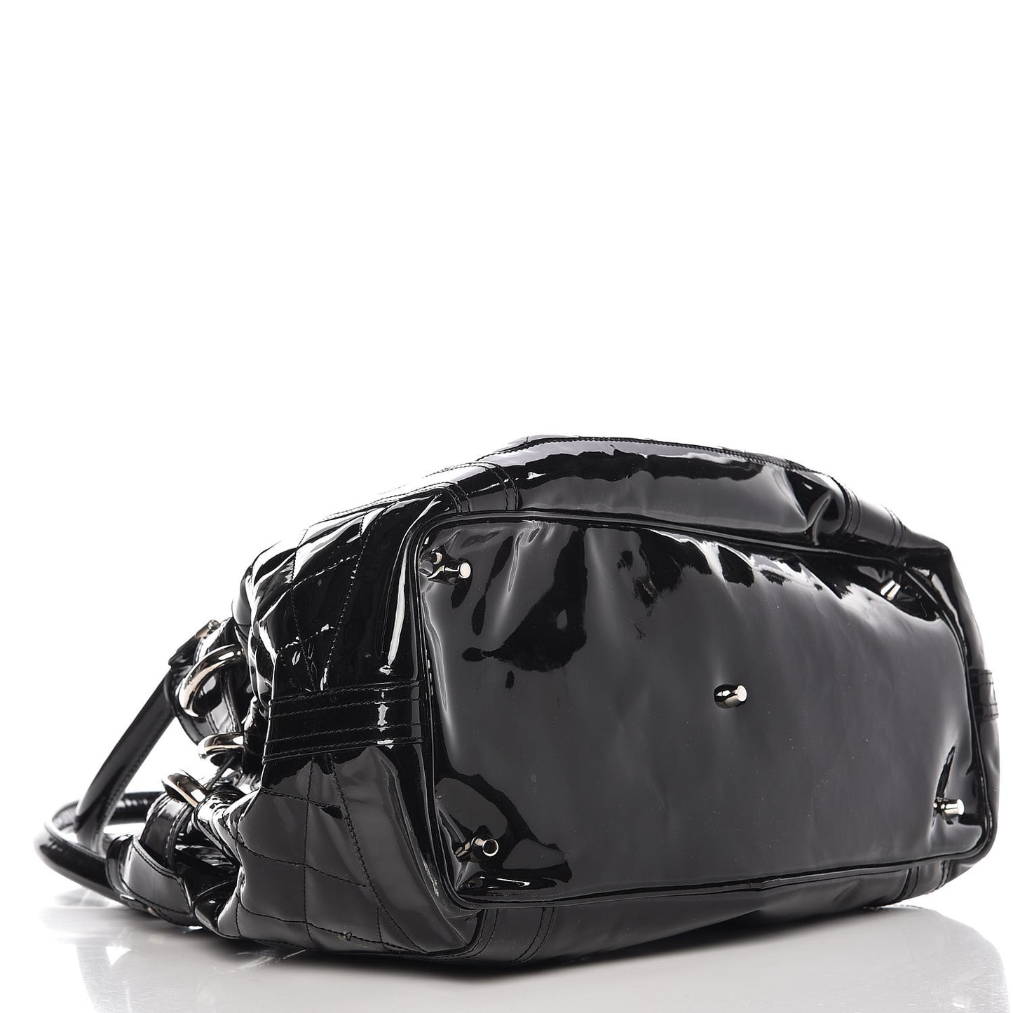 Patent Quilted Beaton Black