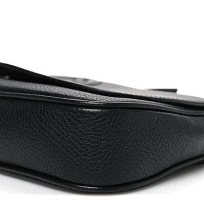 Gucci Pebbled Calfskin Medium Soho Flap Crossbody Black 9 of 10