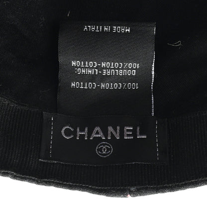 Chanel Cotton CC Cap Hat Black Multicolor 8 of 10
