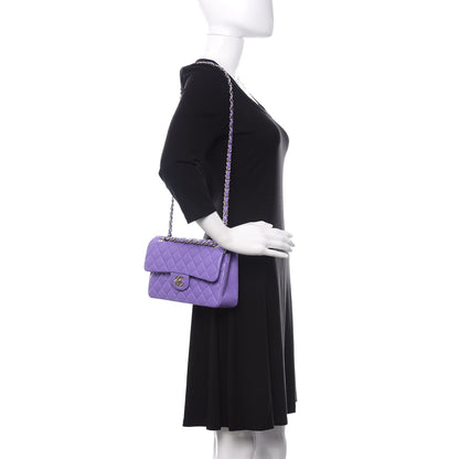 Chanel Caviar Quilted Small Double Flap Purple 2 of 11
