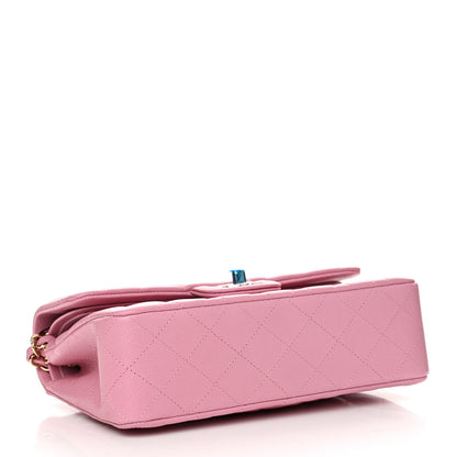 Chanel Caviar Quilted Small Double Flap Pink 4 of 11