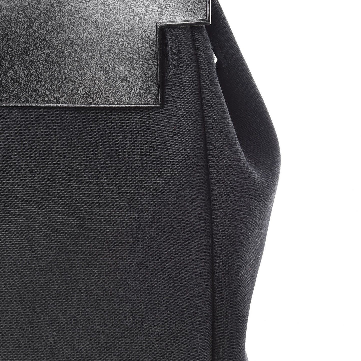 Vache Calfskin Toile Herbag 30 PM Black Natural