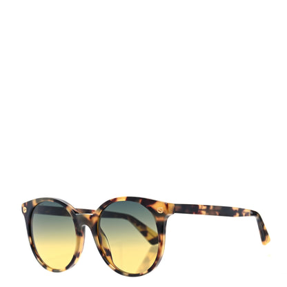 Gucci Round GG0091S Sunglasses Havana 1 of 8