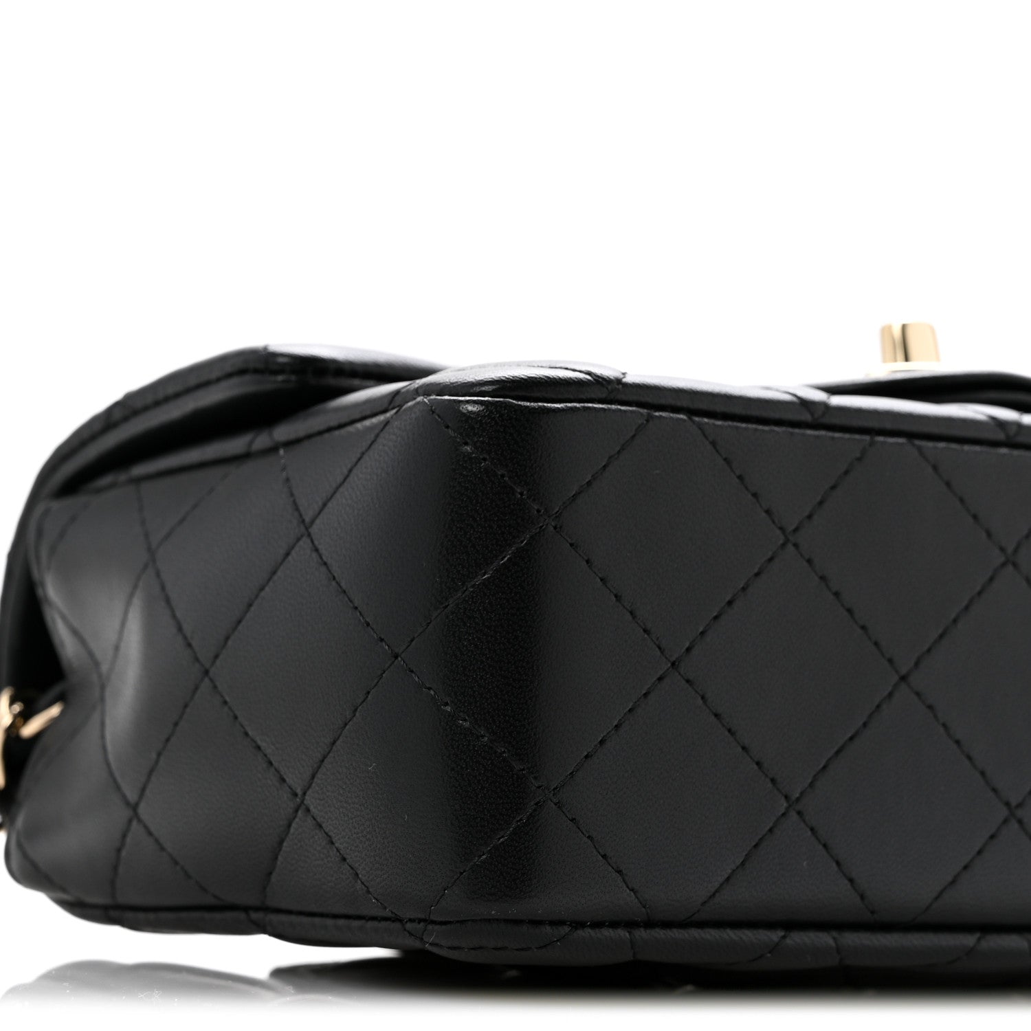 Chanel Lambskin Quilted Mini Rectangular Flap Black 9 of 13