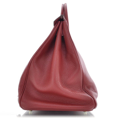 Hermes Taurillon Clemence Birkin 40 Rouge Garance 5 of 12