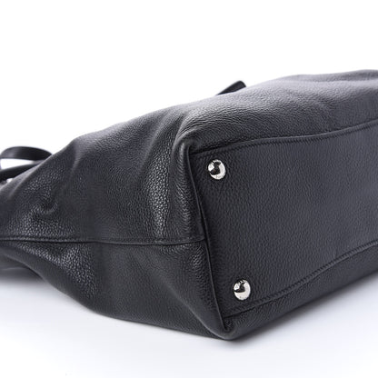 Prada Vitello Daino Shopping Tote Black 7 of 14