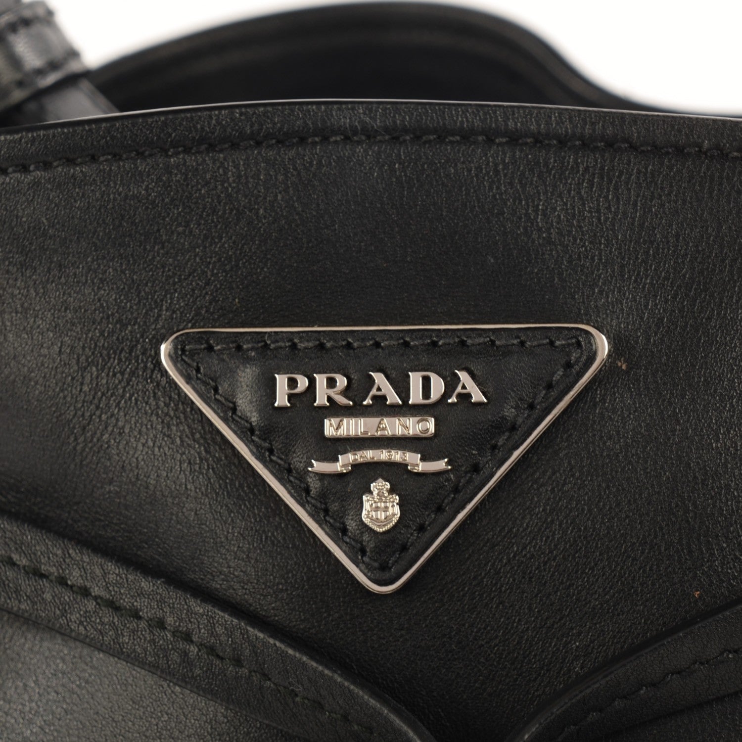 Prada Soft Calf Bucket Bag Nero Black 6 of 10