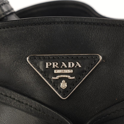 Prada Soft Calf Bucket Bag Nero Black 6 of 10