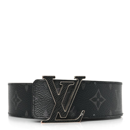 Louis Vuitton Monogram Eclipse Taigarama 40mm LV Initiales Reversible Belt 100 40 Black 1 of 7