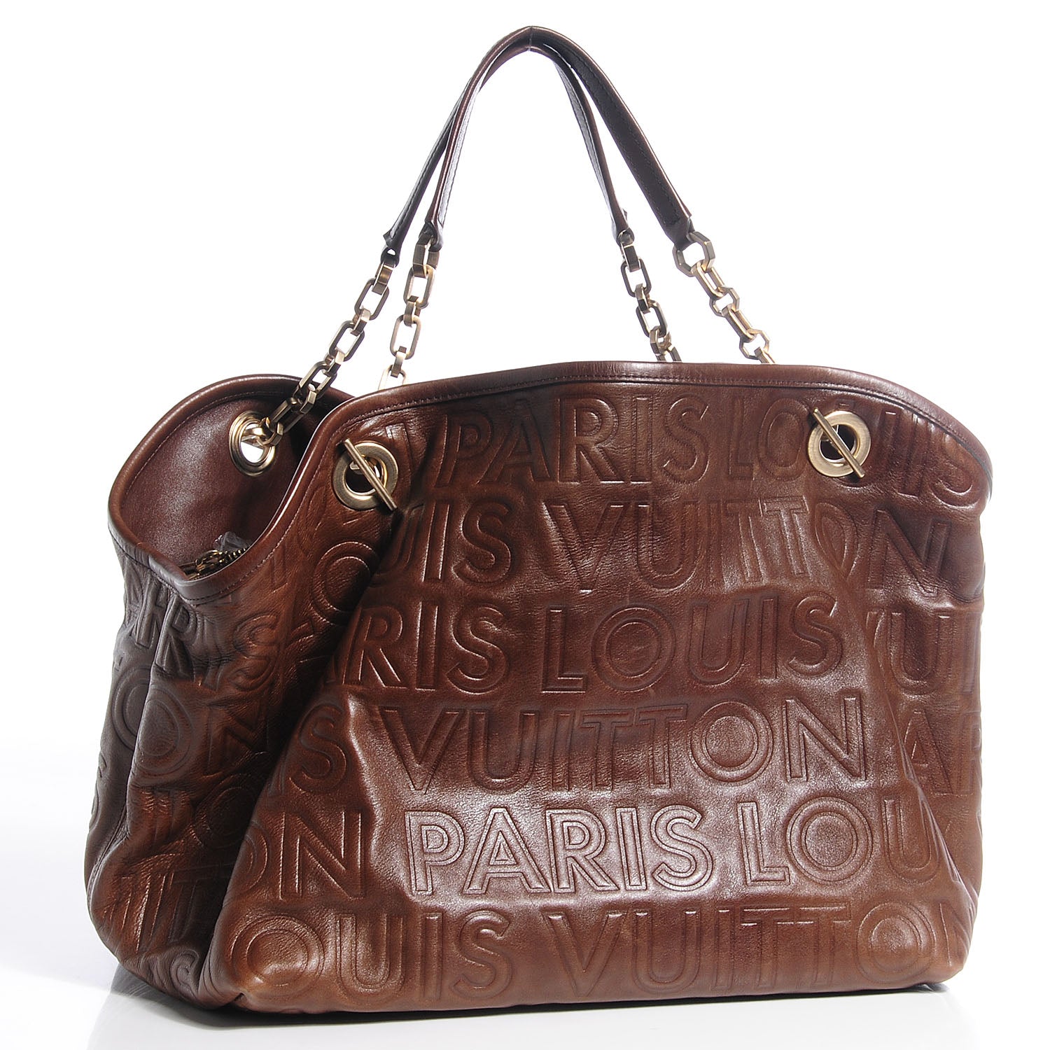 Louis Vuitton Monogram Paris Souple Whisper PM Chocolate 3 of 8