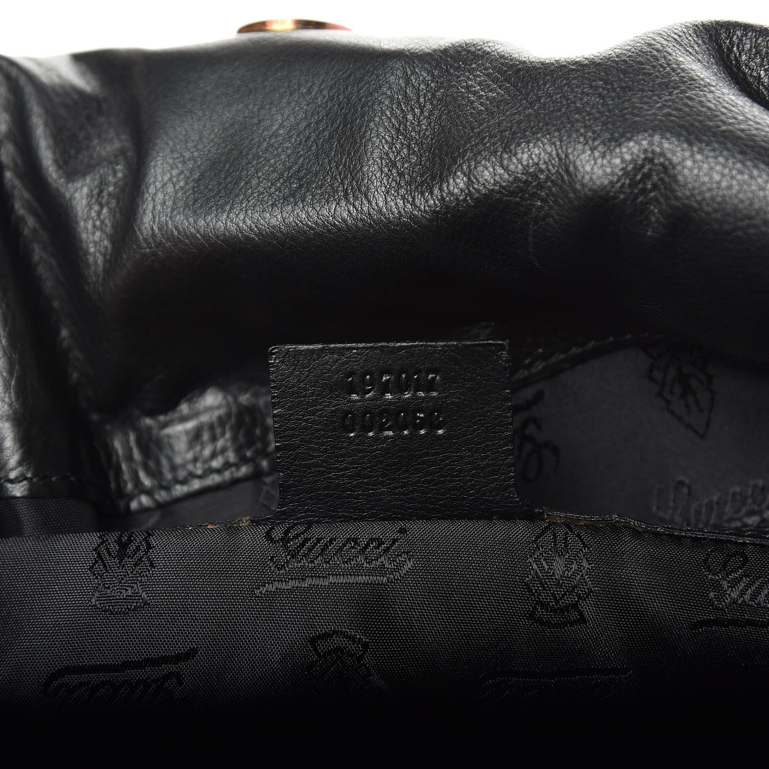 Gucci Patent Large Hysteria Top Handle Bag Black 7 of 9