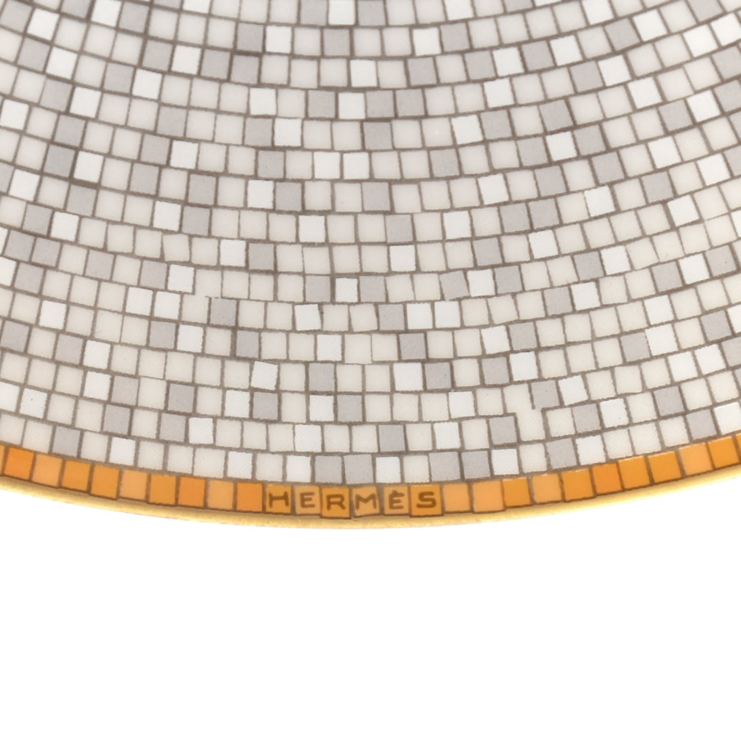 Hermes Porcelain Mosaique Au 24 Bread And Butter Plate Set of 2 Gold 4 of 6