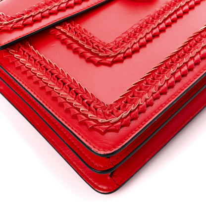 Bulgari Calfskin Plisse Serpenti Forever Crossbody Bag Red 11 of 12