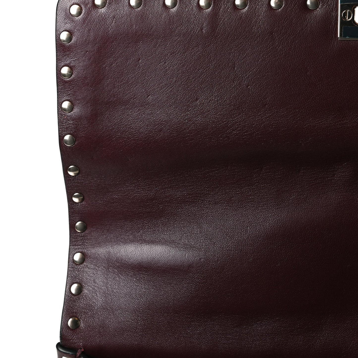 Nappa Large Rockstud Spike Shoulder Bag Rubin