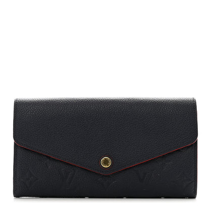Louis Vuitton Empreinte Sarah Wallet NM Marine Rouge 1 of 7