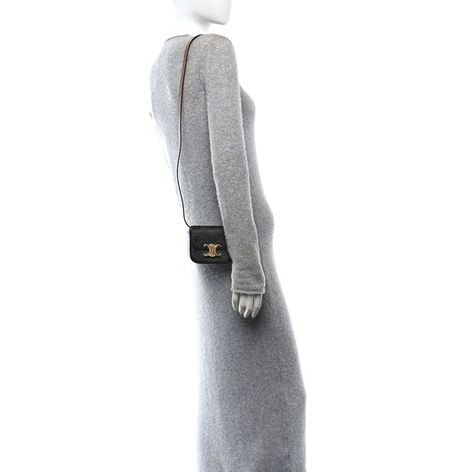 Triomphe Canvas Calfskin Mini Claude Tan