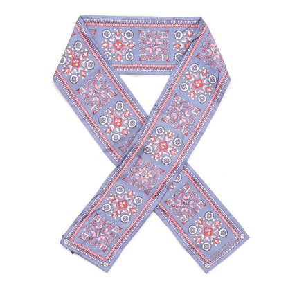 Louis Vuitton Silk Monogram Giant Lvrtual Flowers Bandeau Denim 1 of 5