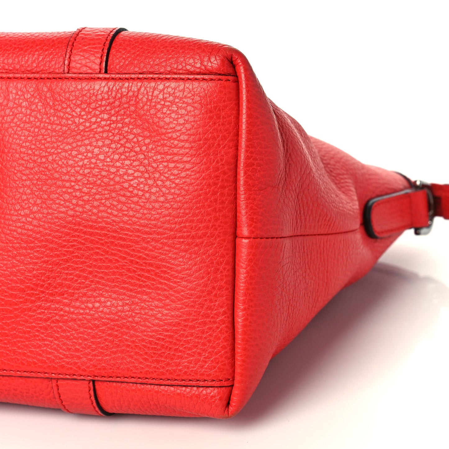 Dollar Calfskin Medium GG Charm Dome Satchel Sporting Red