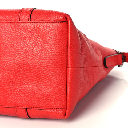 Gucci Dollar Calfskin Medium GG Charm Dome Satchel Sporting Red 9 of 11
