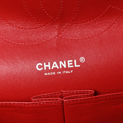 Chanel Patent Quilted Jumbo Double Flap Red 6 of 13