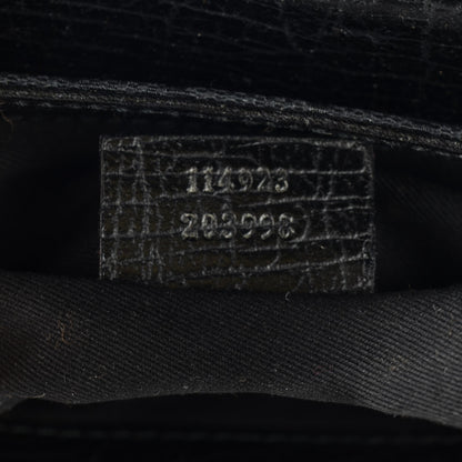 Gucci Monogram Horsebit Chain Clutch Black 7 of 7