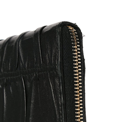 Prada Nappa Gaufre Zip Around Wallet Black 22 of 23