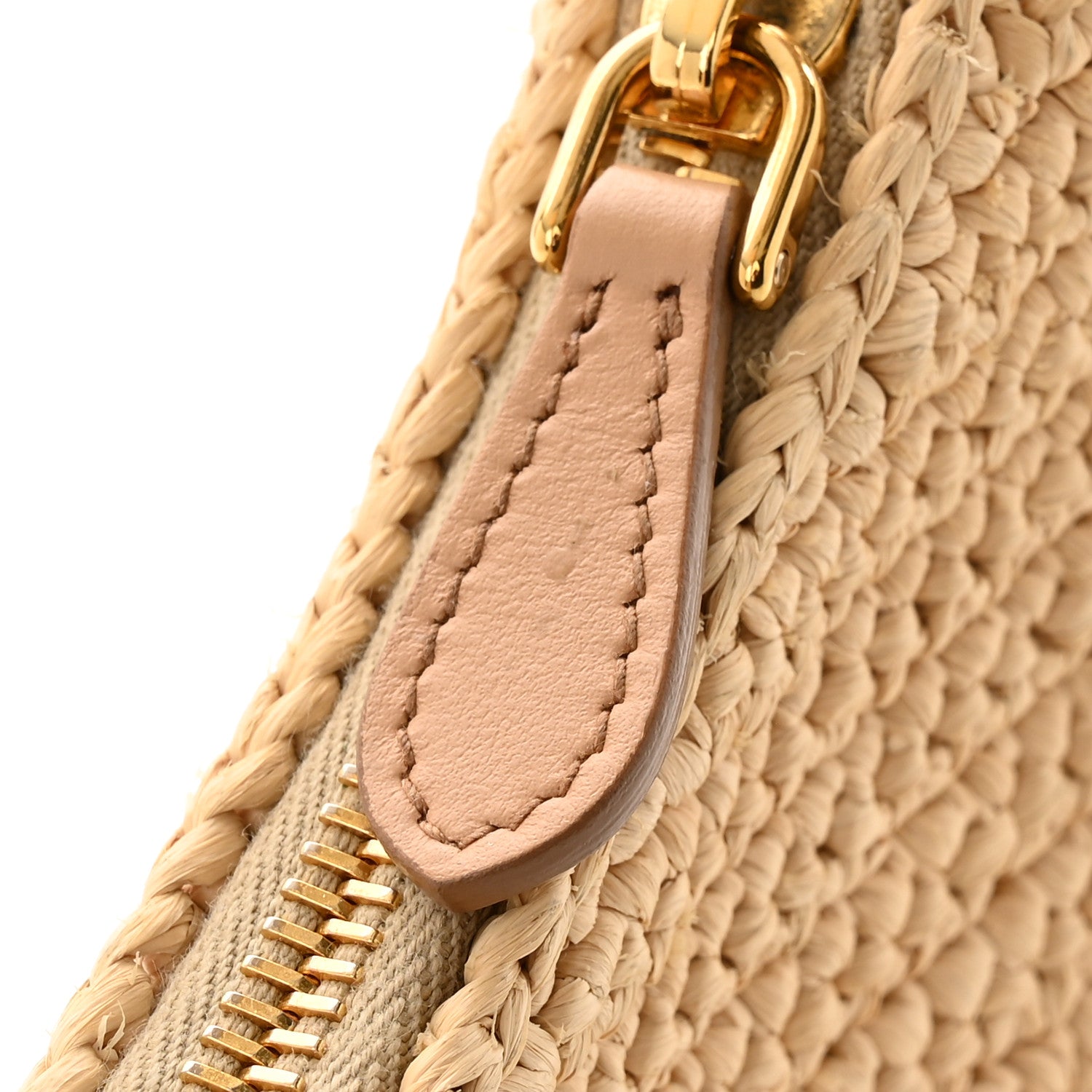 Prada Yarn Raffia Effect Crochet Re-Edition 2005 Shoulder Bag Naturale 12 of 12