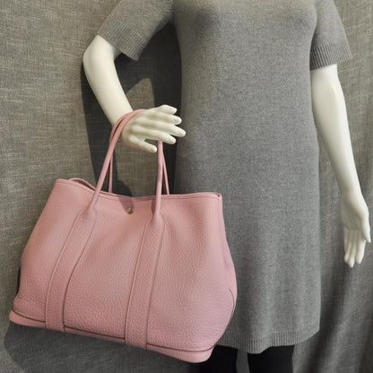 Hermes Buffalo Leather Garden Party Tote 36 5P Pink 3 of 10