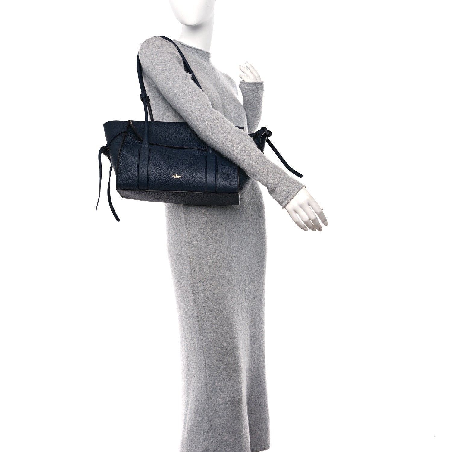 Mulberry Heavy Grain Small Soft Bayswater Satchel Night Sky 2 of 9