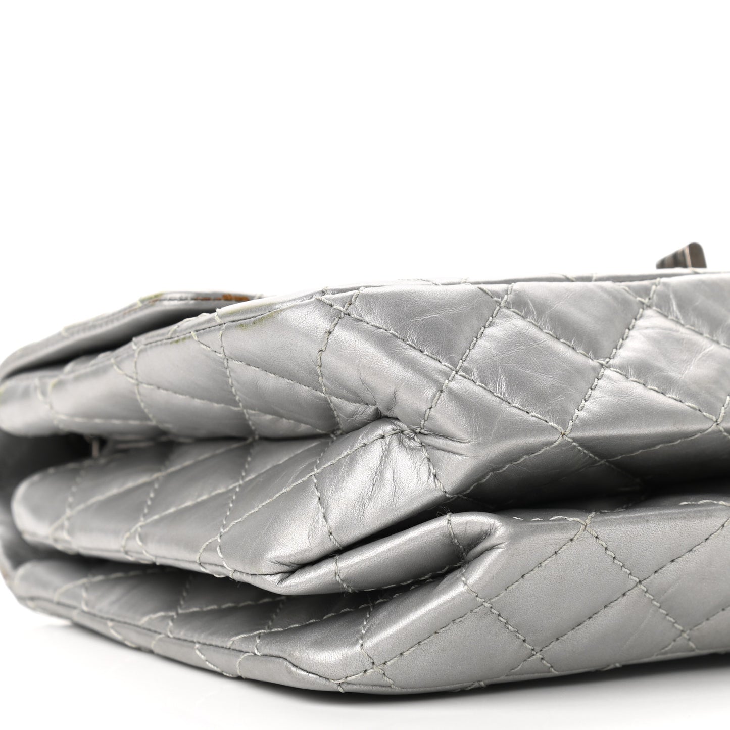 Metallic Aged Calfskin 2.55 Reissue 225 Flap Silver