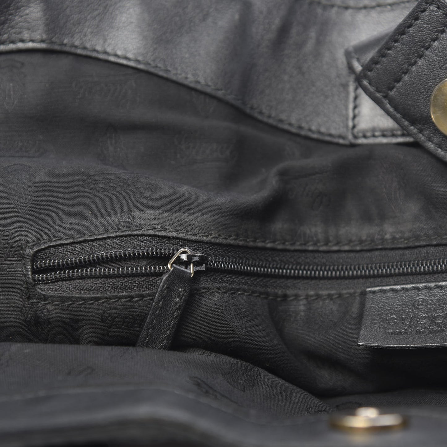 Guccissima Large Sukey Tote Black