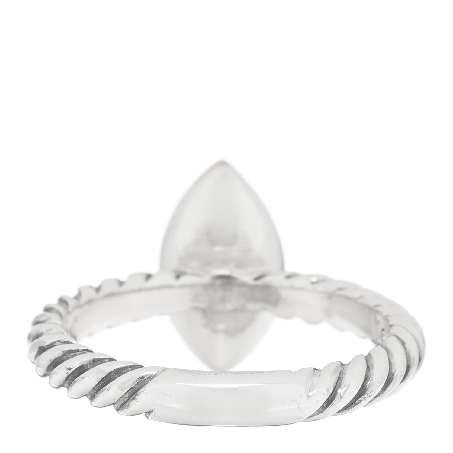 David Yurman Sterling Silver 18K Yellow Gold Blue Topaz Marquise Ring 54 7 3 of 4