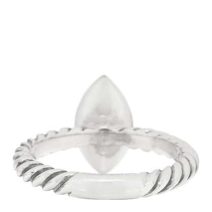 David Yurman Sterling Silver 18K Yellow Gold Blue Topaz Marquise Ring 54 7 3 of 4