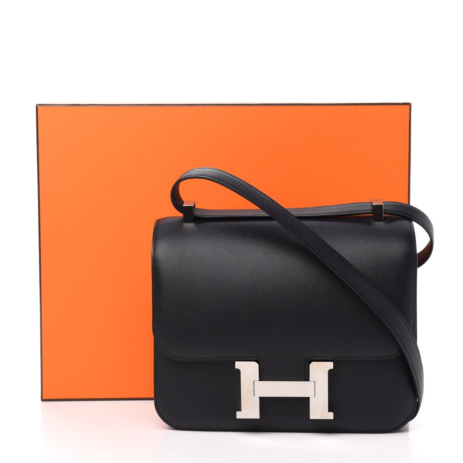 Hermes Grained Monsieur Constance 24 Black 11 of 11