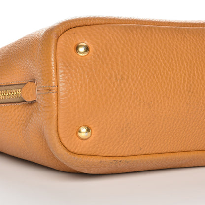 Prada Vitello Daino Side Zip Shopping Tote Caramel 13 of 14