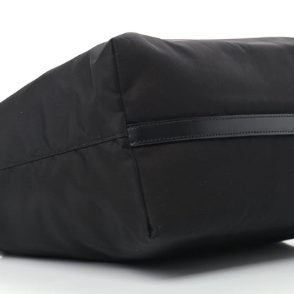 Prada Tessuto Nylon Calfskin Shopping Tote Black 9 of 10